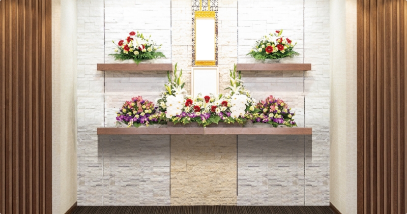 いまそう布施駅前 家族葬の祭壇例
